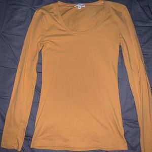 Long Sleeve Yellow Tee